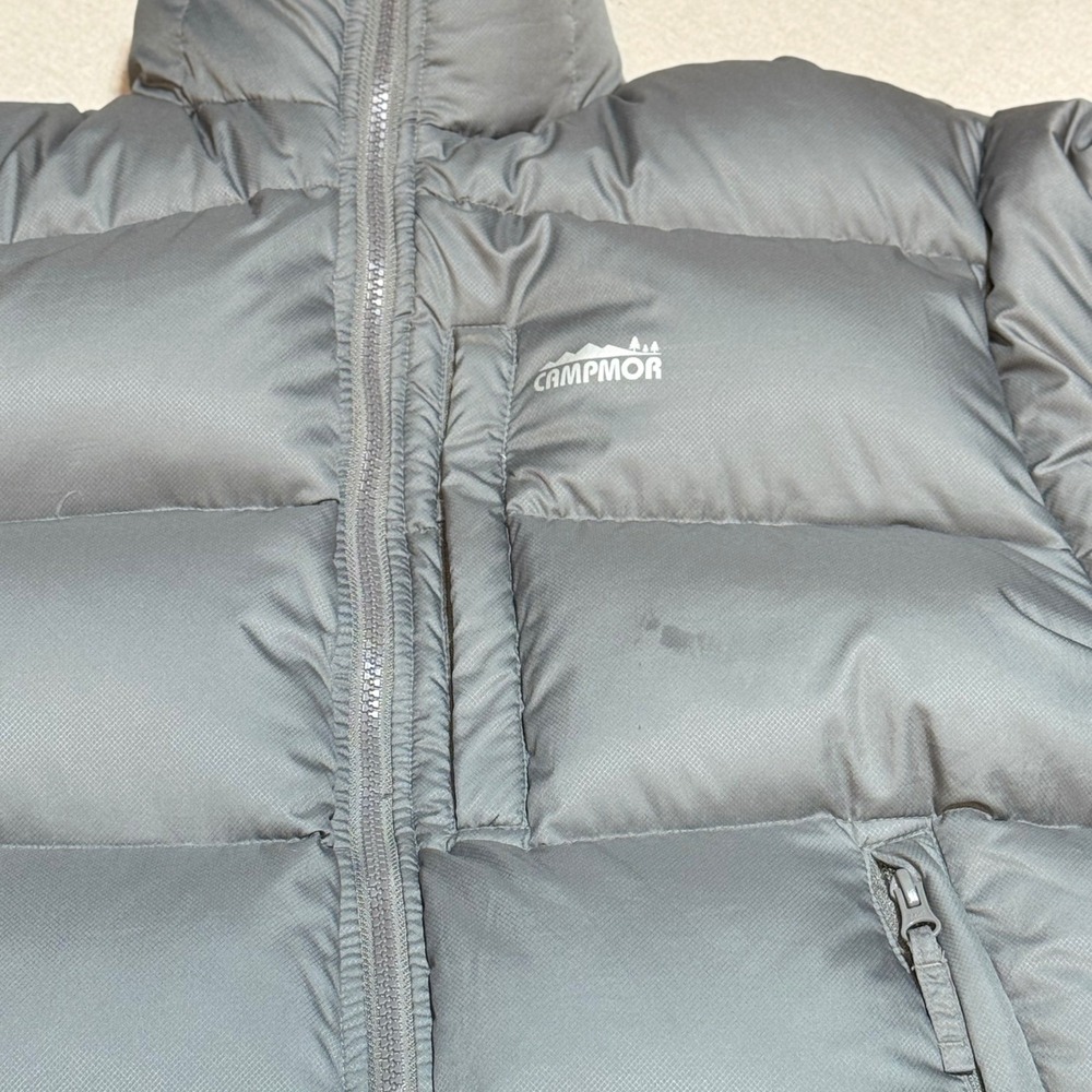 Campmor Puffer Jacket S Gray Goose Down Ripstop Winter Coat 58425 Men's Small - Picture 4 of 10